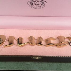 Juicy Couture Gold Heart Lock - Flex JUICY Bracelet